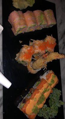 Kitaku Special Roll, Lochness Roll, Spicy Girl Roll