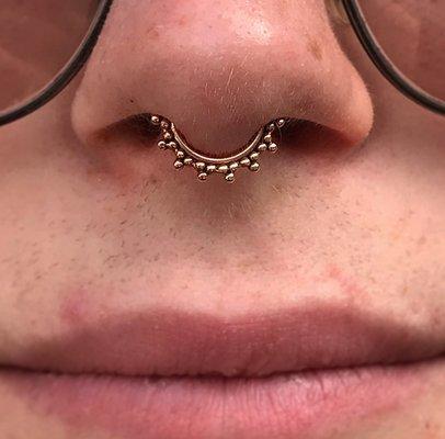 Talia Ring by Le Roi in this lucky guy's septum!