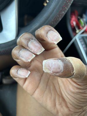 This is how is I walked out of the nail shop