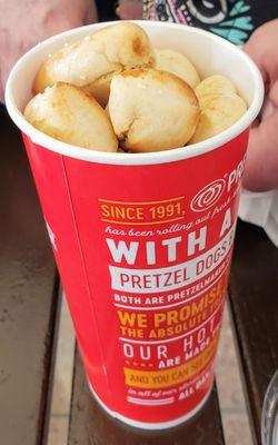 Regular Pretzel Bites from Pretzelmaker Westwood Mall