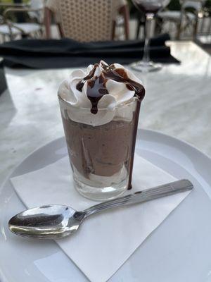 Chocolate mousse shooter