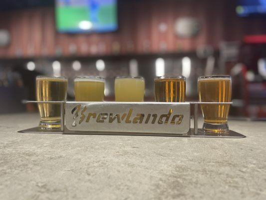 Flights are 5 beers of your choice