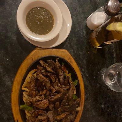 Steak Fajitas for two