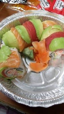 Their food is always amazing. .Cant wait to try this Rainbow Roll