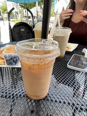 Iced Coffee with Pumpkin flavoring