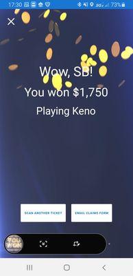 1 number away from 80k 7 out of 8 keno