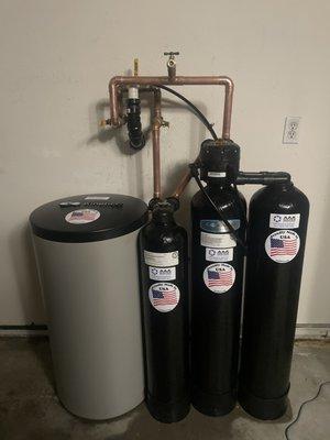 S250 Dual Softener Tanks & De-Chlorinating Tank