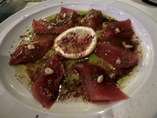 Tuna carpaccio