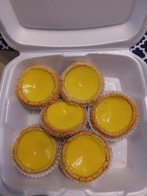 Chinese egg custards, $1.35 each.