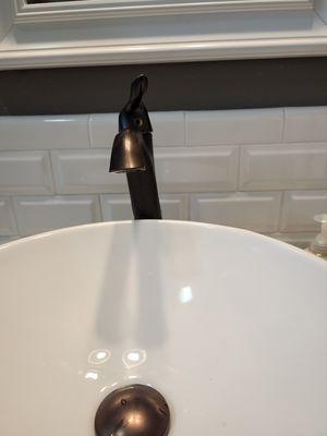 Replacing a broken faucet