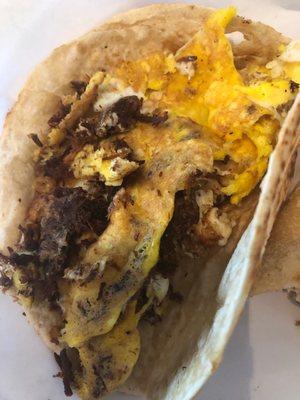 Bacon and Egg taco