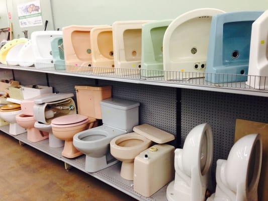 Toilets, tubs, and sinks - great prices - at the ReStore.