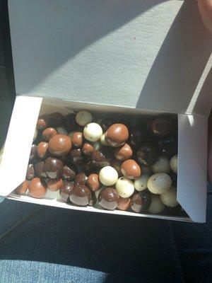 Chocolate covered espresso beans