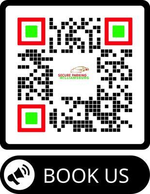 Scan our QR Code for easy hassle free booking.