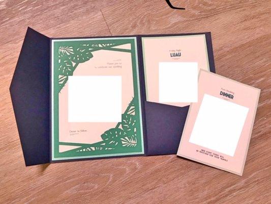 Assembled invitation suite