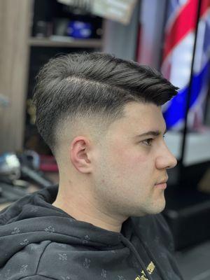 Drop fade 
Men's haircut 
Skin fade 
Fades and more