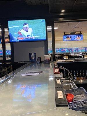 Inside the bar area - good beer & wine choices