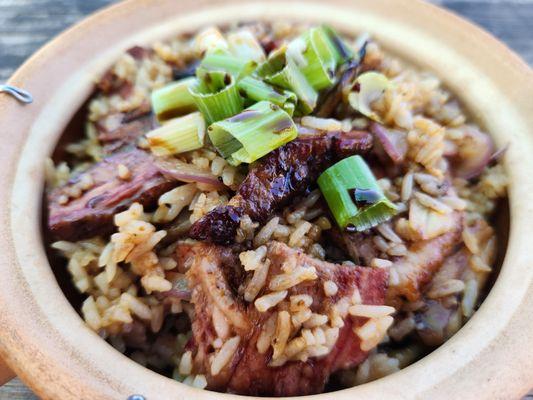 BBQ brisket clay pot