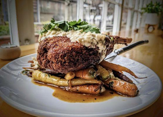 Smoked Katsu-style pork chop