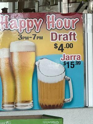 Happy hour daily!