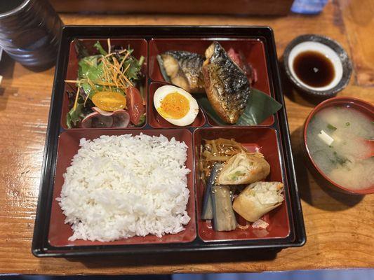 Saba Shio  BENTO BOX   . Weekend Lunch special