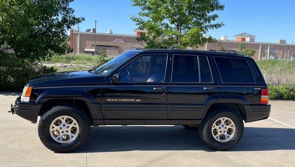 New tires plus modest lift.