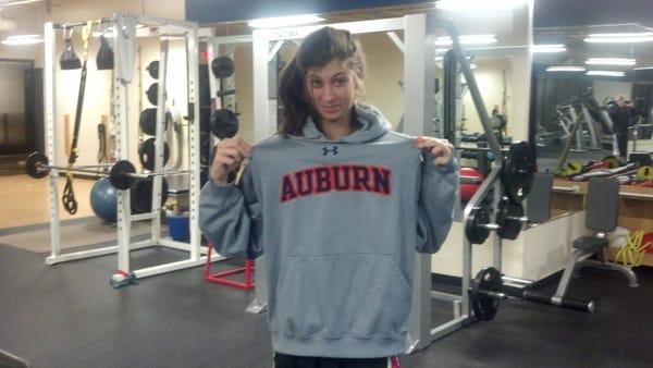 Although we do not condone cheering for Auburn, we treat her the same as everyone else! :-)