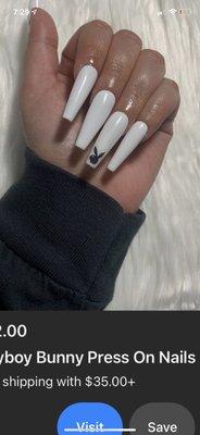 the white nail i wanted.