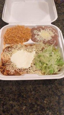 Cheese enchiladas