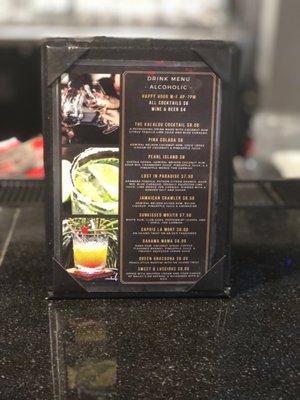 Drink menu