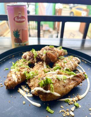 Calamansi fried chicken wings