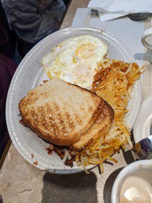 Corned Beef Hash with Eggs Any Style