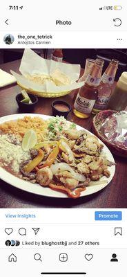 Combination Fajitas(steak, chicken, shrimp)