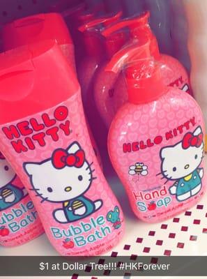 Hello kitty body wash or hand soap $1 each!! Apple flavor!! #DollarTree #HKForever