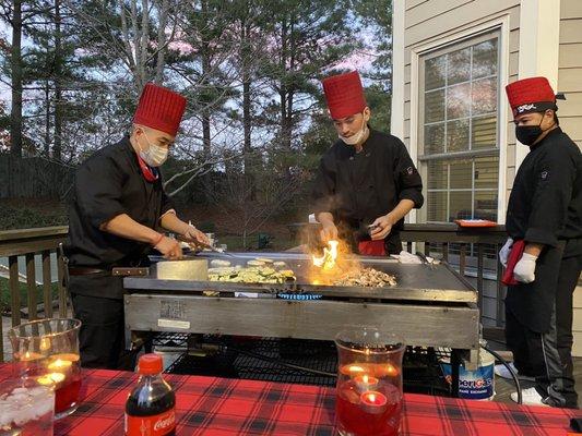 3 personal chefs!