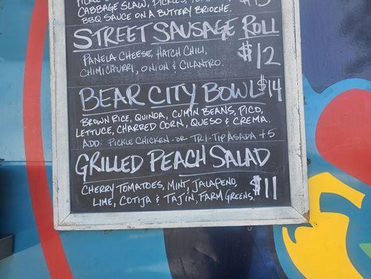 I'm getting the Grilled Peach Salad next time. Sounds so good.