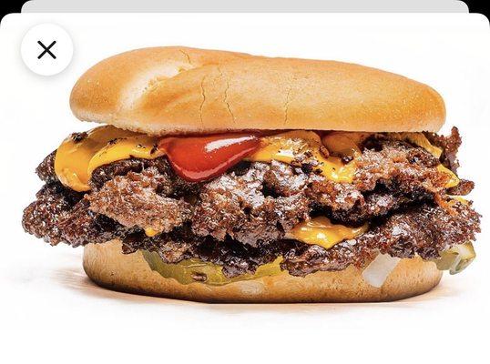 Advertised photo of burger that I ordered