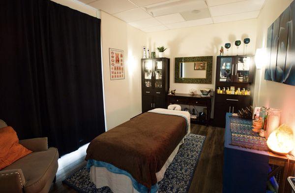 Treatment room at Mayahuel Massage & Body Therapy studio