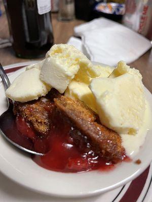 Cherry cobbler