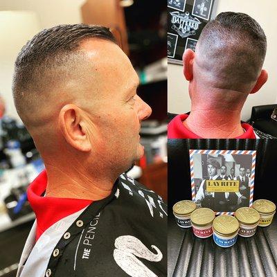 Haircut with available products