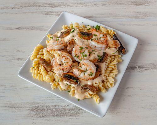 Truffle mushroom Pasta with Shrimp