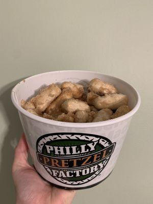 Family bucket of cinnamon sugar rivets