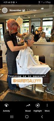 Sally the junior stylist