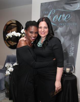 Actress Adina Porter and Meagan Holub, Celebrity Massage Therapist and Founder of The Love Institute at The Oscars Gift Suite.