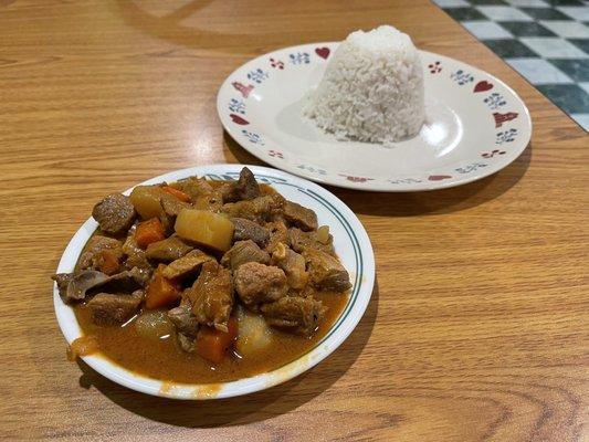 Menudo and rice