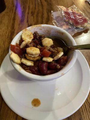 Homemade chili, NOT from a can.