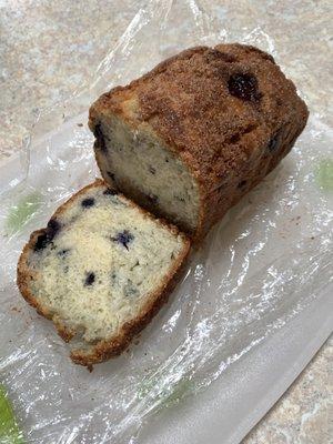 Blueberry bread.