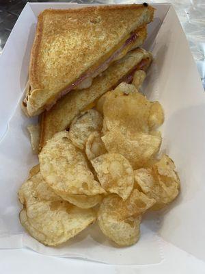 Pork Roll Grilled Cheese Sandwich