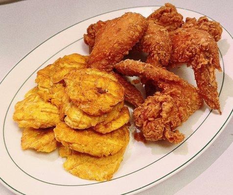 4 wing w.Fried banana