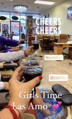 Wine, and Pedis